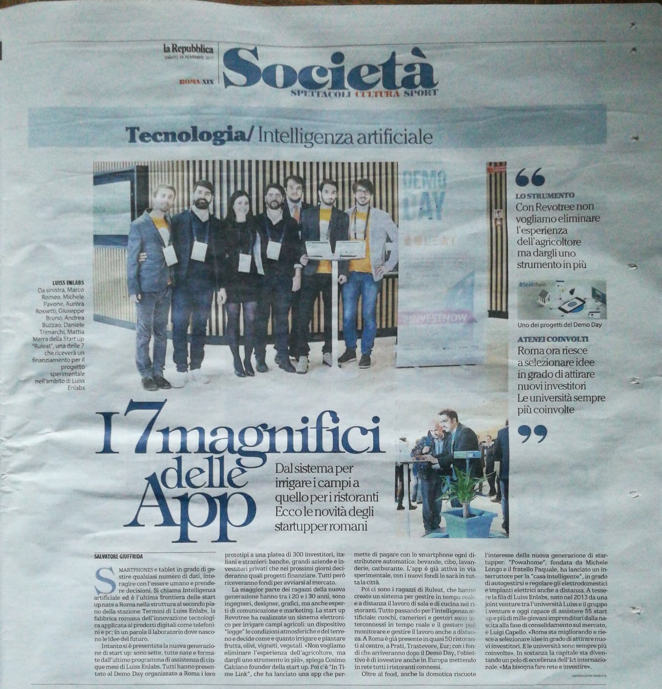 L'accelerazione — articolo